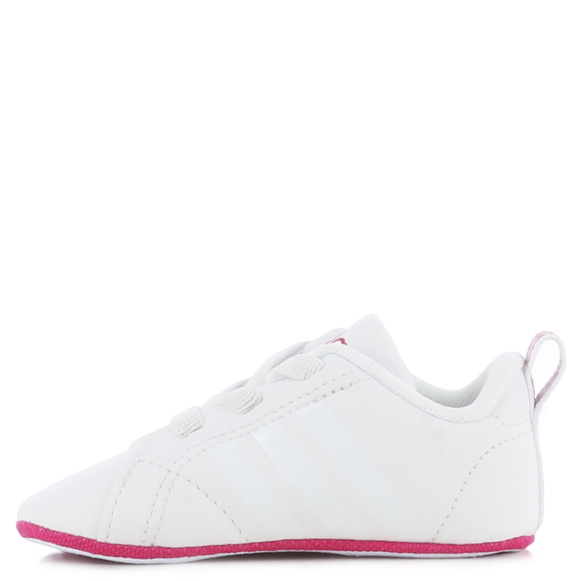 Advantage Crib Bebe Adidas Blanco Rosado Peppos