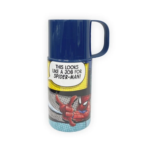 Botella 2 en 1, Botella 300 ml + Taza 100 ml Spider U