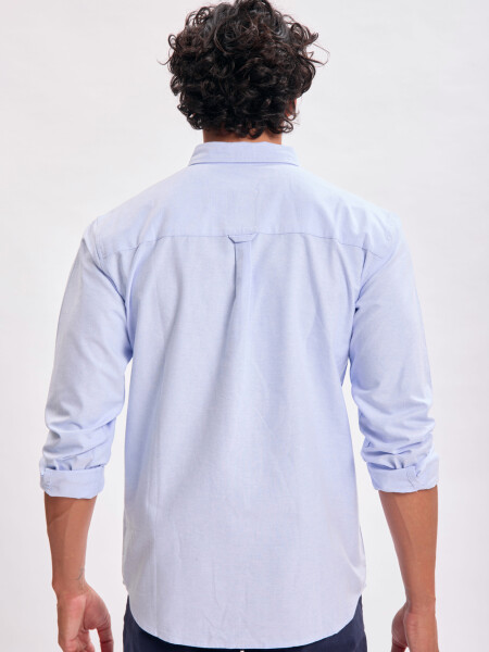 Camisa manga larga Celeste Claro