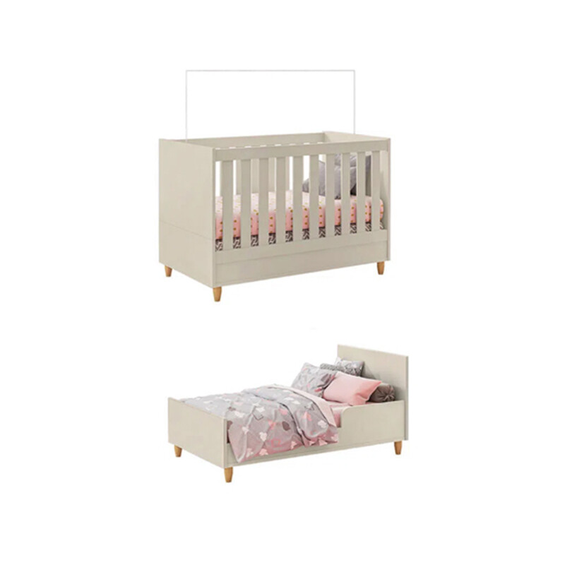Cuna-Cama Multifunción 130x70 cm Retro Off white