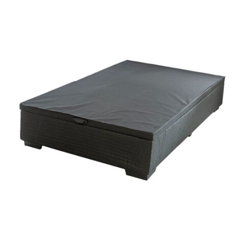 Box Baúl Negro Para Colchón De 1 plaza y media Box Baúl Negro Para Colchón De 1 Plaza Y Media