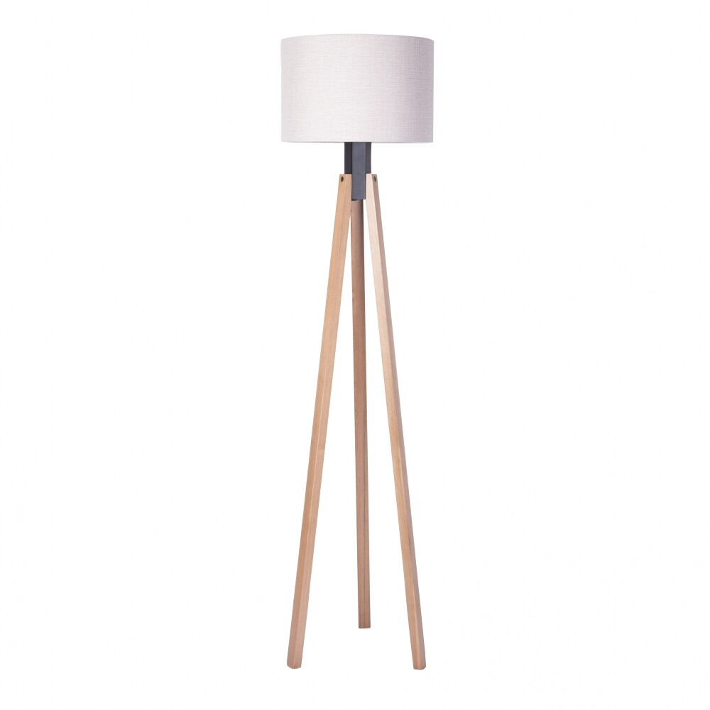 LÁMPARA DE PIE MADERA NEGRO 3204NA/84