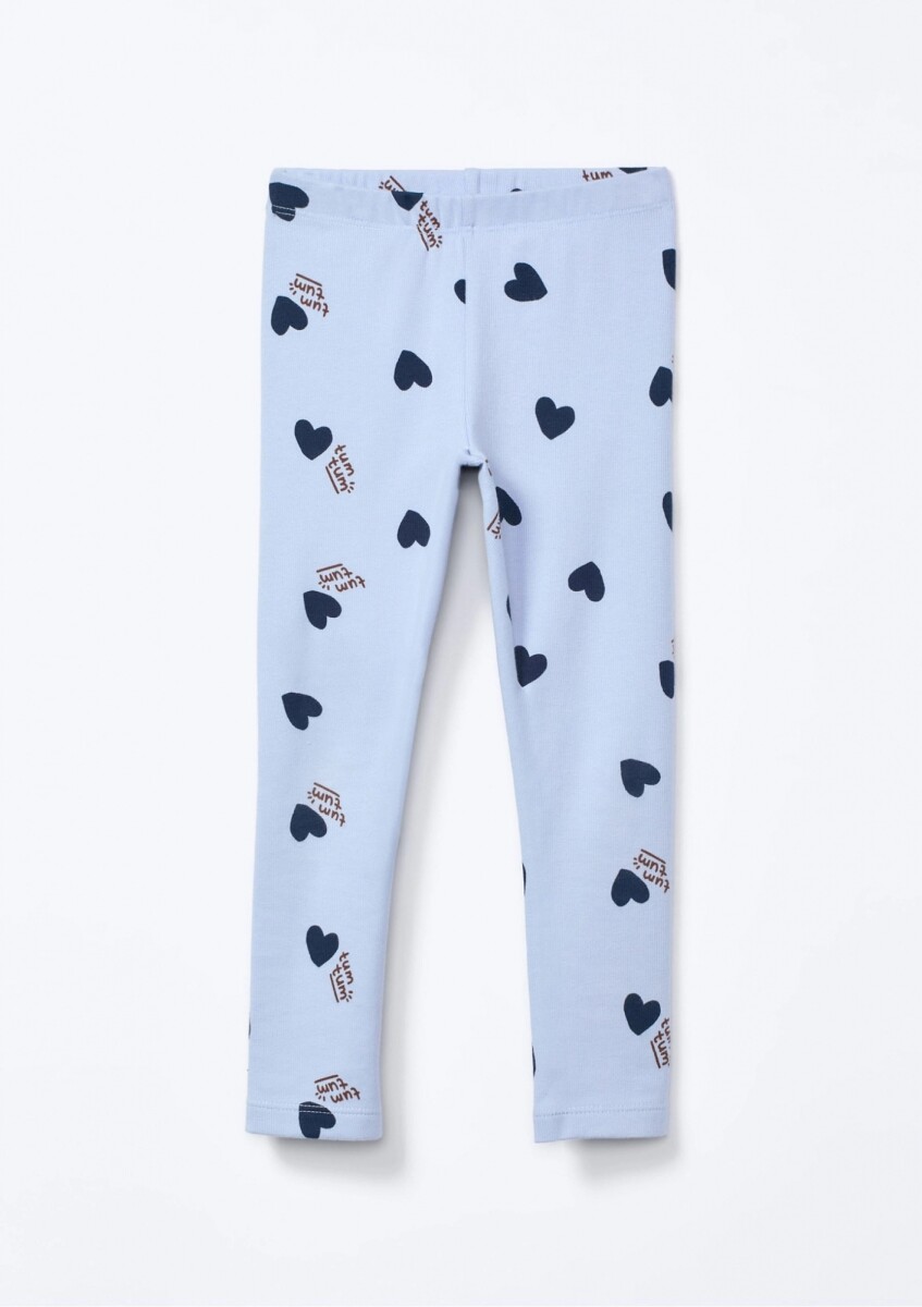 CALZA CON ESTAMPADO - AZUL 