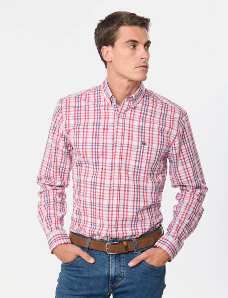 CAMISA CUADROS Rojo
