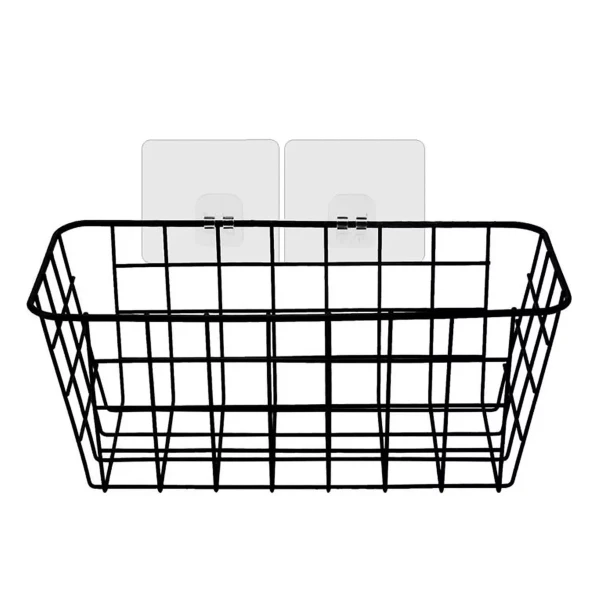 Canasto Organizador Adhesivo Cesto Metal Cocina Baño Canasto Organizador Adhesivo Cesto Metal Cocina Baño