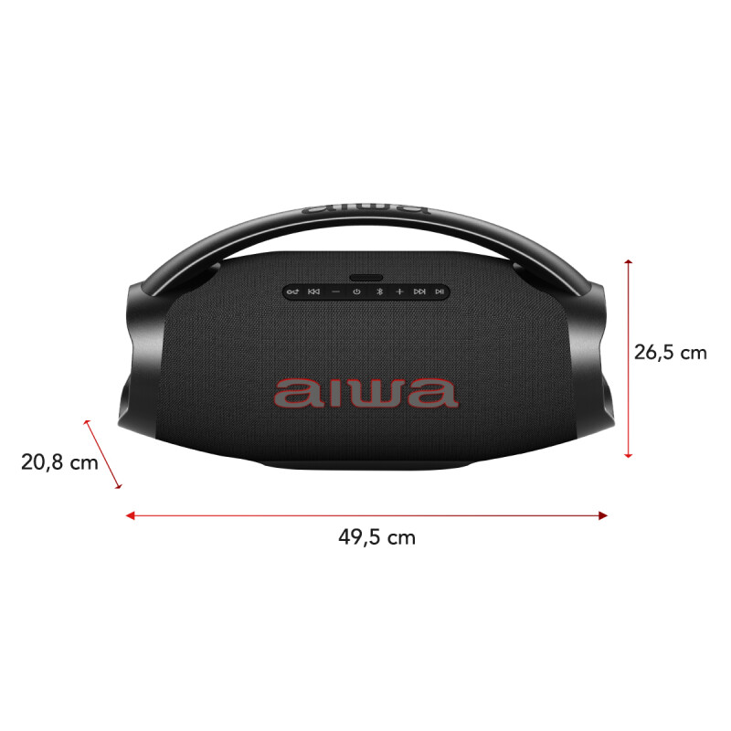 Parlante Boombox Party Power 1300W P.M.P.O | Bluetooth | TWS | AIWA | AWH51BT Parlante Boombox Party Power 1300W P.M.P.O | Bluetooth | TWS | AIWA | AWH51BT
