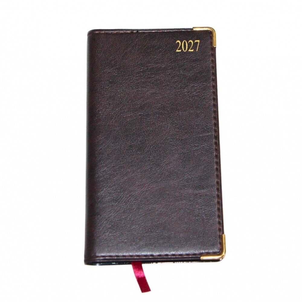 AGENDA ABEZETA PRESIDENTE POCKET 321 C SEMANA A LA VISTA COLOR MARRON OSCURO
