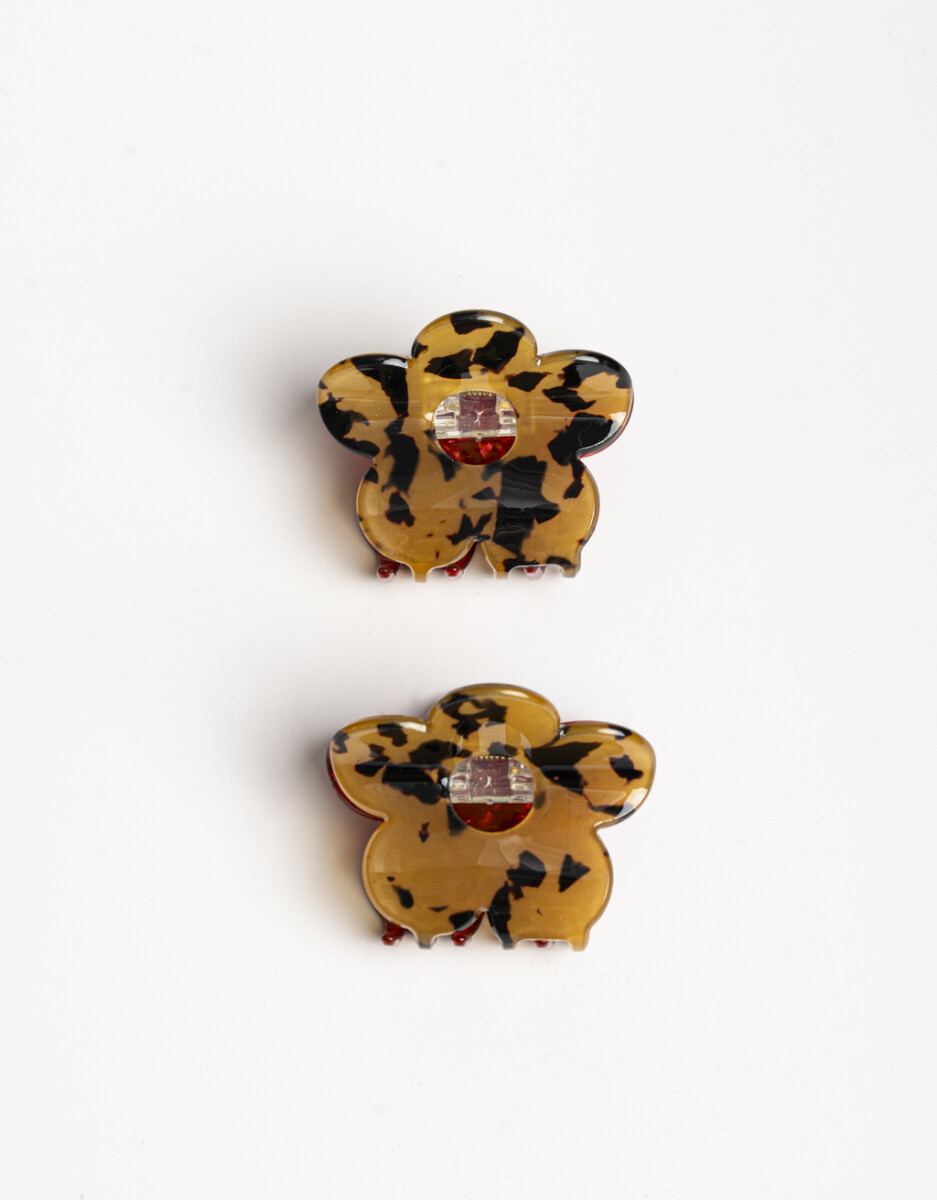 Set De Mini Broches Acrílico Flores 