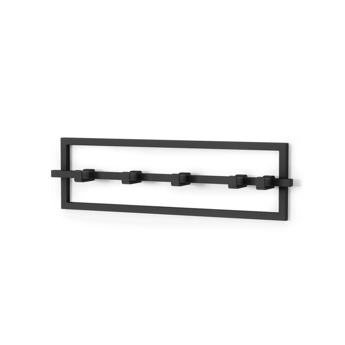 Perchero De Pared 5 Ganchos Umbra Cubiko - Negro 
