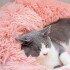 Cucha 80cm Cama Colchon Puff Plush Mascota Antiestress Color Variante Rosa