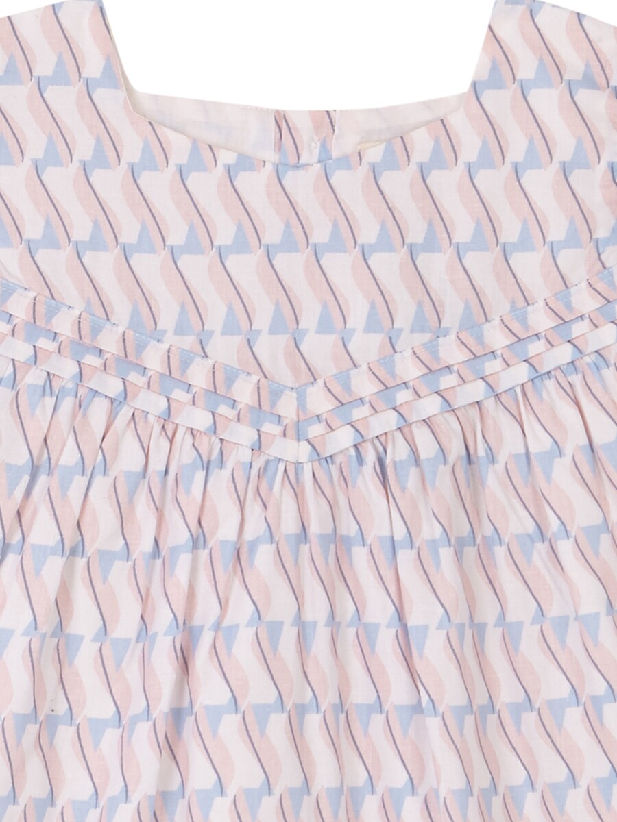 Vestido Estampado Geometrico Piedra