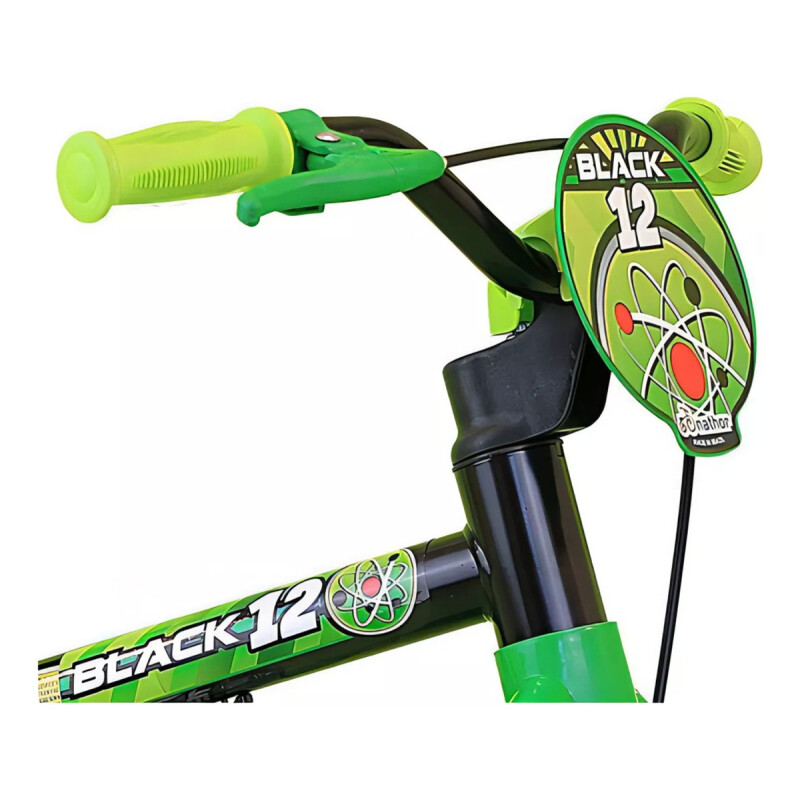 Bicicleta Niño Infantil R12 Con Ruedas De Entrenamiento Verde