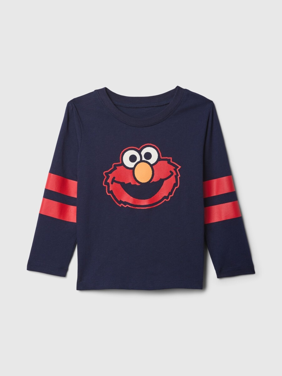 Remera Gráfico Manga Larga Toddler Niño - Navy Uniform 