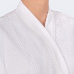 Bata de Toalla Nido de Abeja Blanco XG