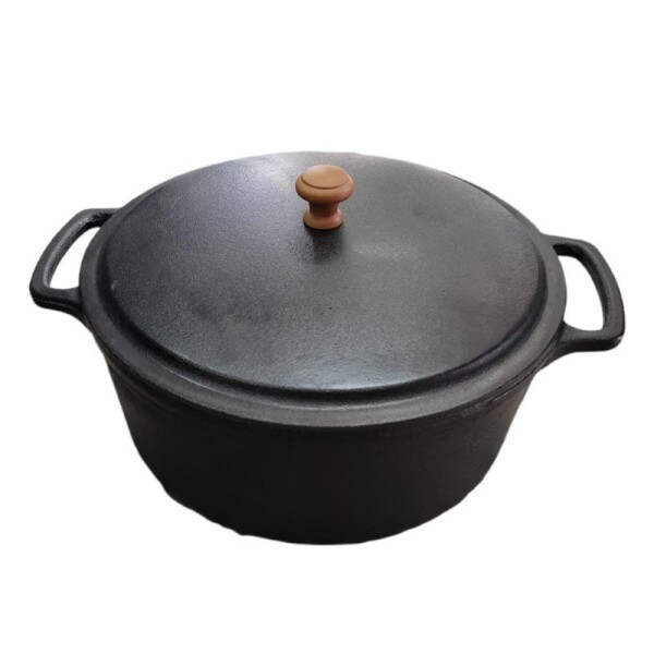 OLLA REDONDA CON TAPA EN HIERRO 8 LT OLLA REDONDA CON TAPA EN HIERRO 8 LT