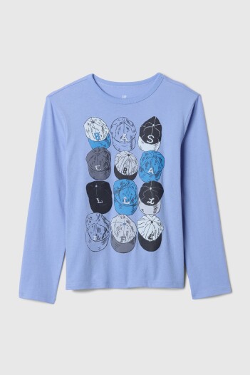 Remera Logo Gap Manga Larga Niño Sports Multi