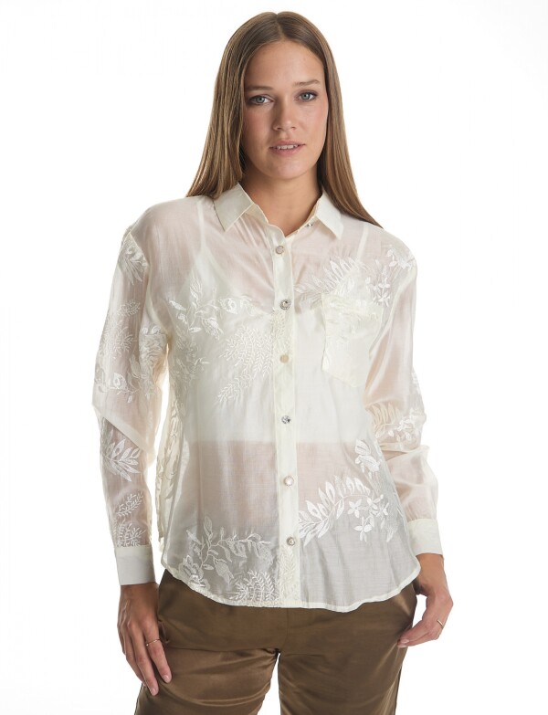 Camisa Bordada CRUDO
