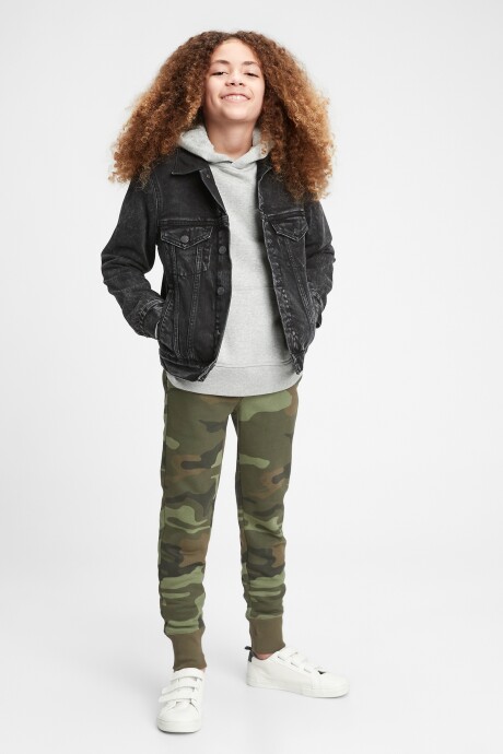 Pantalón Deportivo Logo Con Felpa Gap Niño Green Camo