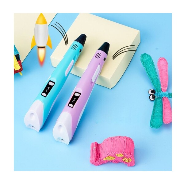 Lapiz 3d Impresora Lapicera Impresion 3d +1 Filamentos Variante Color Celeste