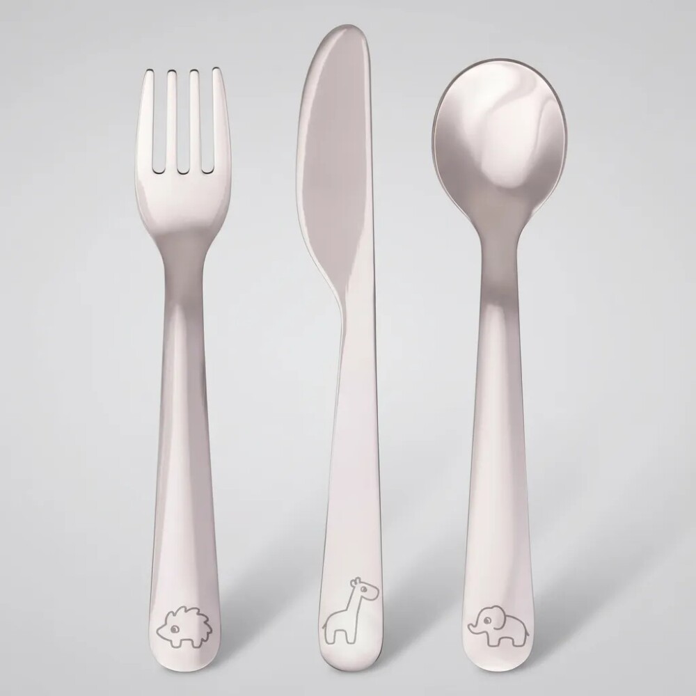 Set x3 cubiertos metal entrenamiento BUBA Set x3 cubiertos metal entrenamiento BUBA