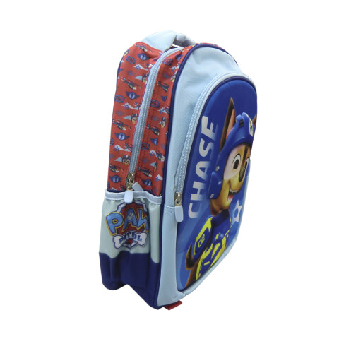 Mochila Infantil 3D Paw Patrol Tafeta Grande 40 x 30 cm AZUL/CELESTE