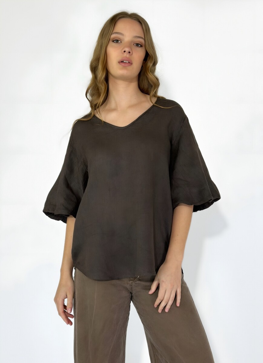 BLUSA LERICCI - CHOCOLATE 