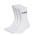 Medias Unisex Adidas x3 Linear Caña Alta Blanco