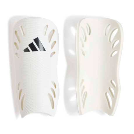 Espinilleras Adiflex Championes Fútbol Tapones Intercambiables Unisex Blanco