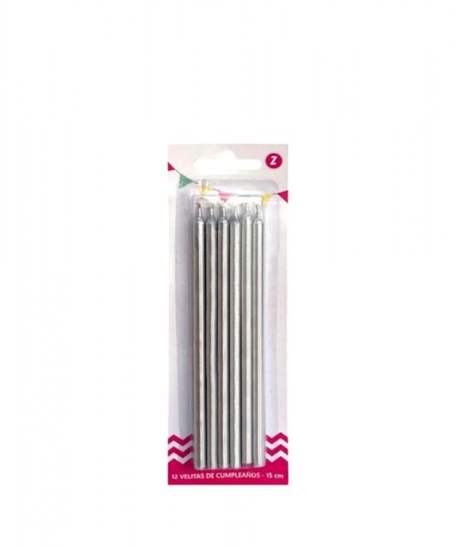 Velita 15cm. plata x12 Velita 15cm. plata x12