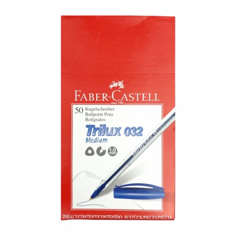 Boligrafo Faber - Castell Trilux x50 Azul