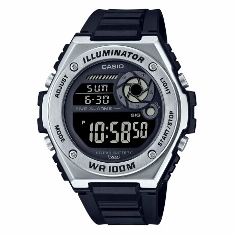 Reloj CASIO MWD100H-1BVDF en Resina Negro Esfera 44mm 0