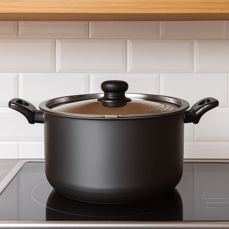 OLLA PASTERA CUORI PRESTO 6,5 LITROS NEGRO