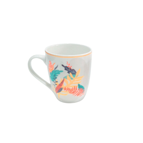 Taza de cerámica con diseño plantas 8.3x10.5cm Taza De Cerámica Con Diseño Plantas 8.3x10.5cm