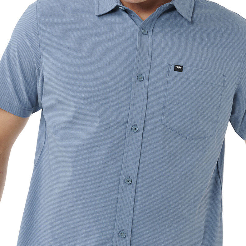 Camisa Rip Curl Classic Surf Tech - Azul Camisa Rip Curl Classic Surf Tech - Azul