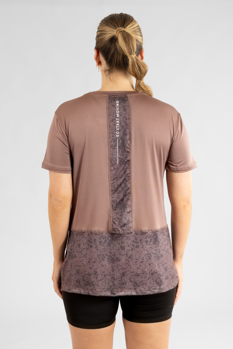 Style periscope shirt Marron