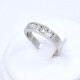 Anillo Medio Sin Fin En Oro Blanco 18K, Con Brillantes Anillo Medio Sin Fin En Oro Blanco 18K, Con Brillantes