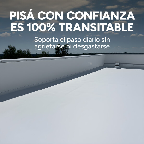 Pintura Membrana Liquida 18KG Impermeabilizante Goma De Caucho Variante Color Blanco