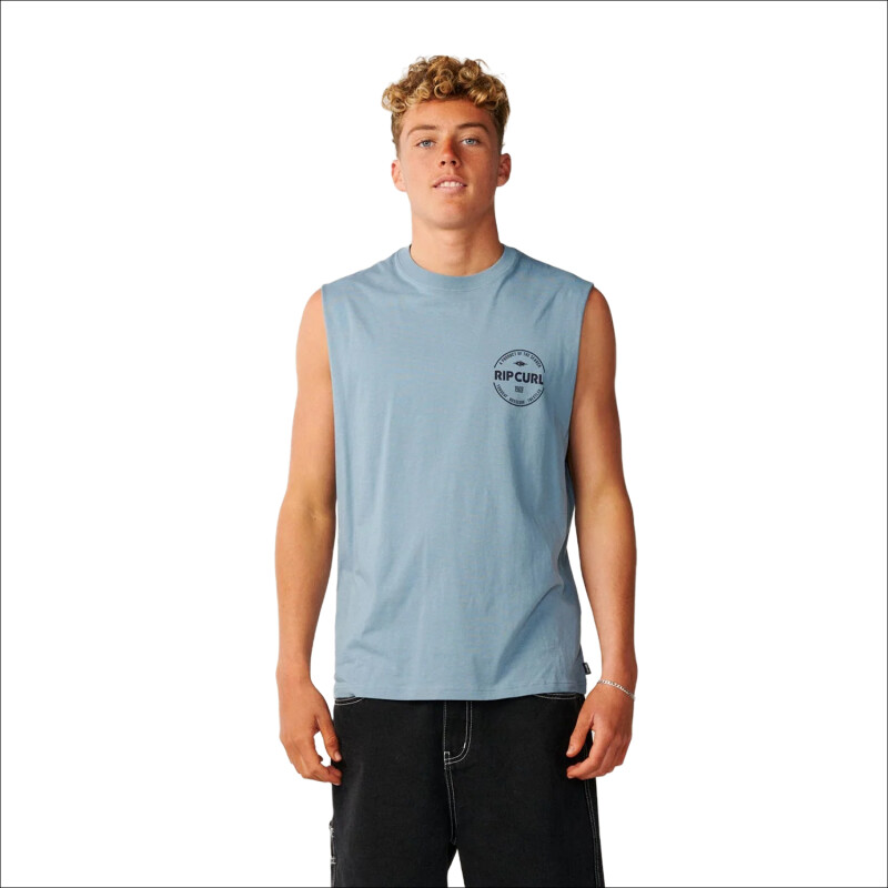 Musculosa Rip Curl Staple Muscle - Celeste Musculosa Rip Curl Staple Muscle - Celeste