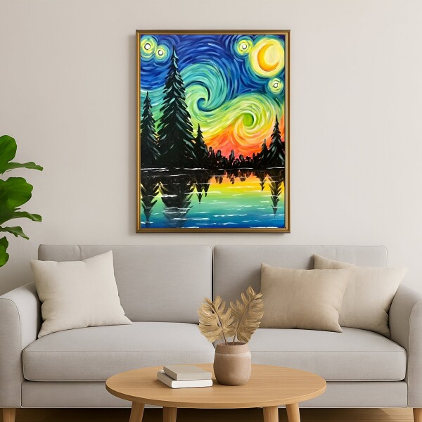 KIT DIAMANTE 5D Varios Diseños Diamant Art Atrix ® Variante Diseño Colores Van Gogh