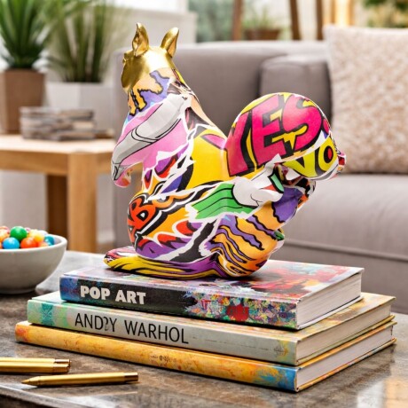 DECORACION GRAFITTI SQUIRREL Multicolor - -