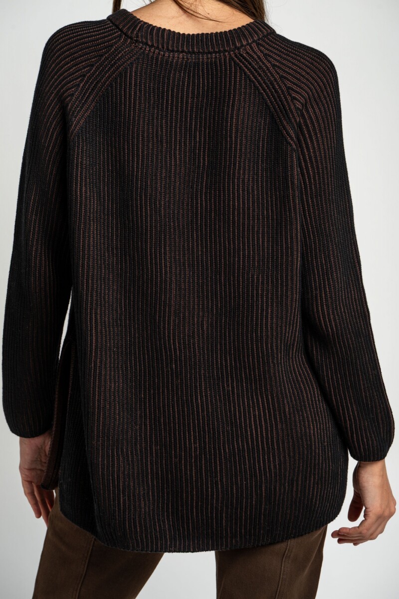 Sweater Texturado Negro