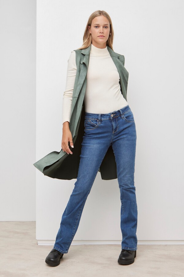 Chaleco Suede Largo VERDE