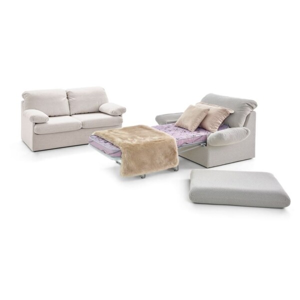 SOFA CAMA 1 PLAZA - TELA BEIGE SOFA CAMA 1 PLAZA - TELA BEIGE