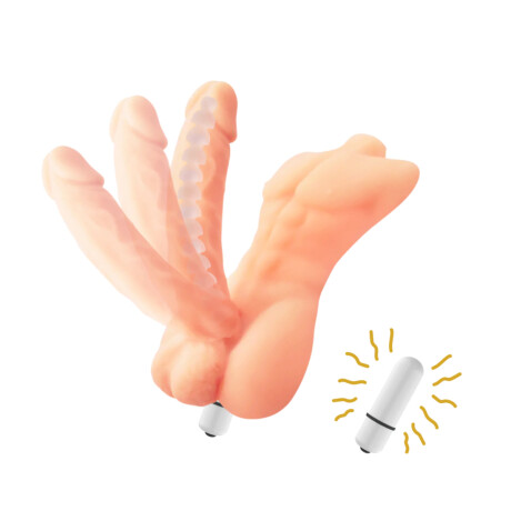 Dildo Vertebrado Grinder con Vibración Dildo Vertebrado Grinder con Vibración