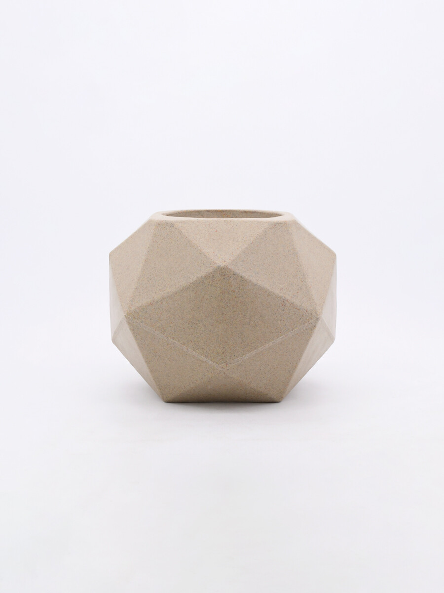 MACETERO GEOMÉTRICO - GRIS (V) 