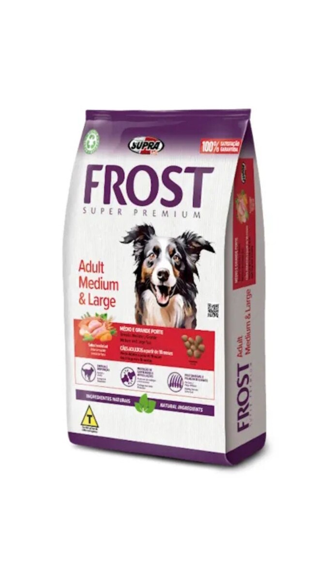 ALIMENTO DE PERRO FROST ADULTOS RZAS MEDIANA Y LARGO 17KGRS 