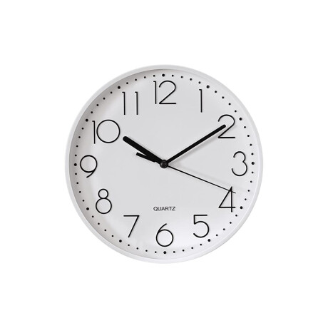 Reloj De Pared Blanco Con Fondo Blanco Unica
