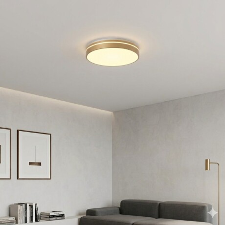 Plafón LED de diseño, Dimerizable 40W y 50CM DORADO