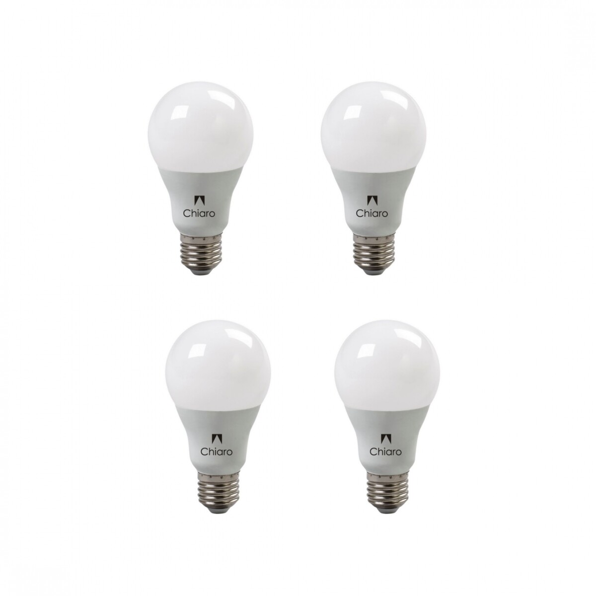 Pack x 4 pcs - Lámpara led estándar 12W E27 - Luz Cálida 
