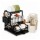 Set Utensilios Cocina 19Pz + Escurridor 3Niv. Drenaje Autom. Gris